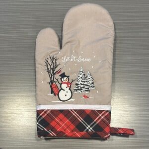 Festive Snowman Oven Mitt
